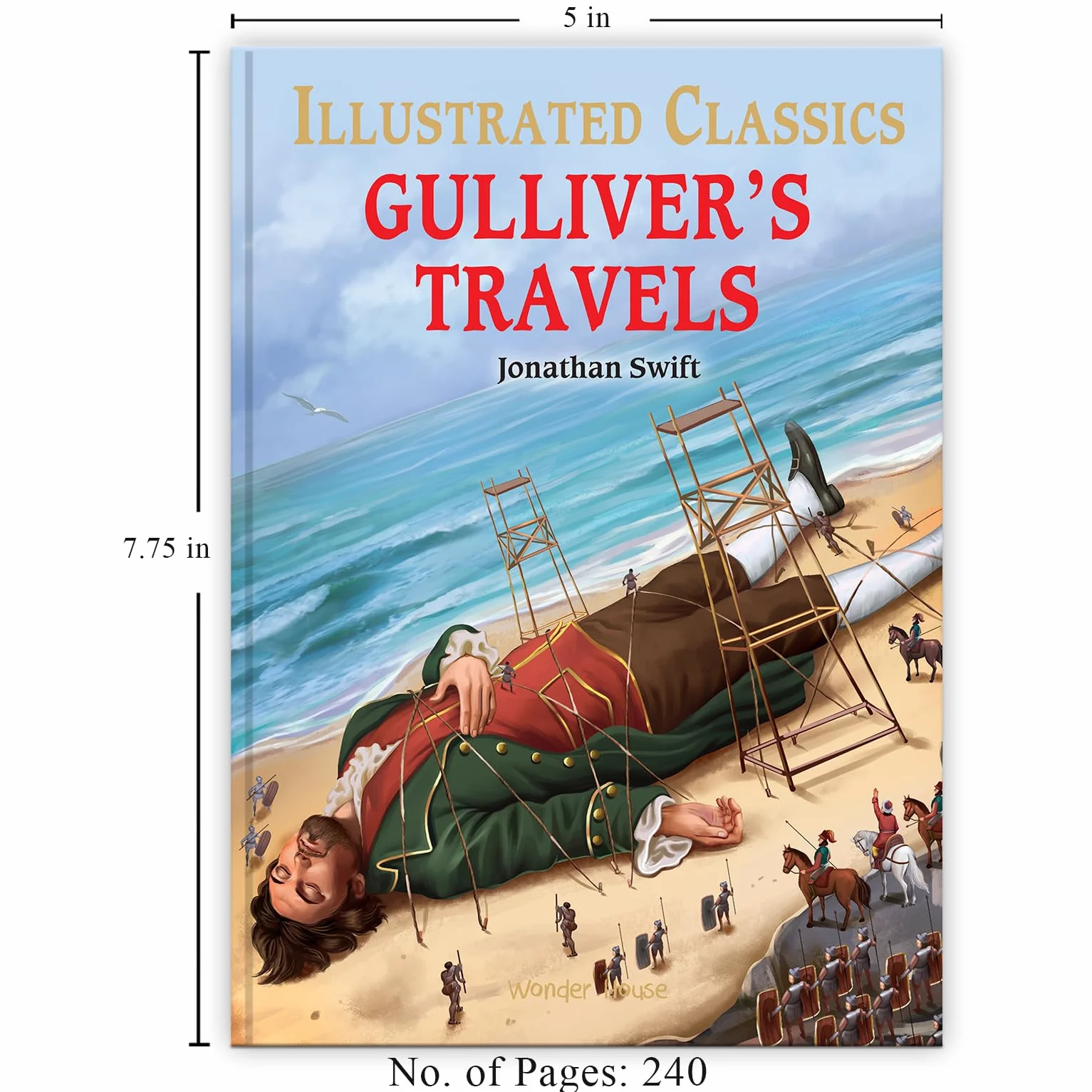Gulliver's Travels: Illustrated Abridged Children Classics English Novel with Review Questions (Hardback)