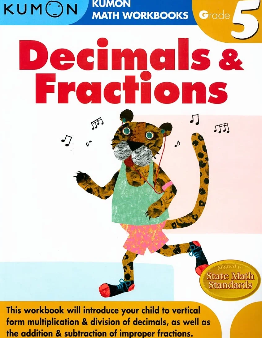 Grade 5 Decimals & Fractions (Kumon Math Workbooks)