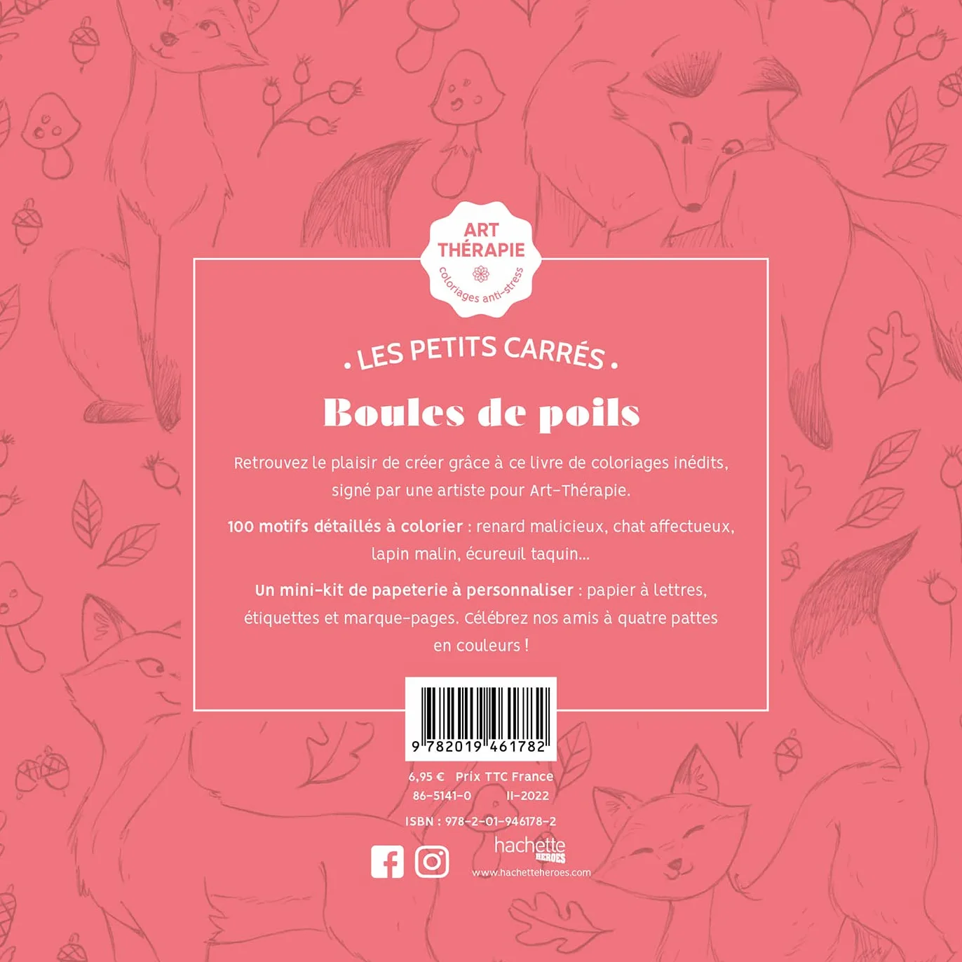 Art-thérapie Les petits carrés Boules de poils