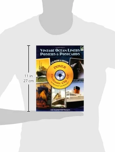 Vintage Ocean Liners Posters and Postcards CD-ROM and Book