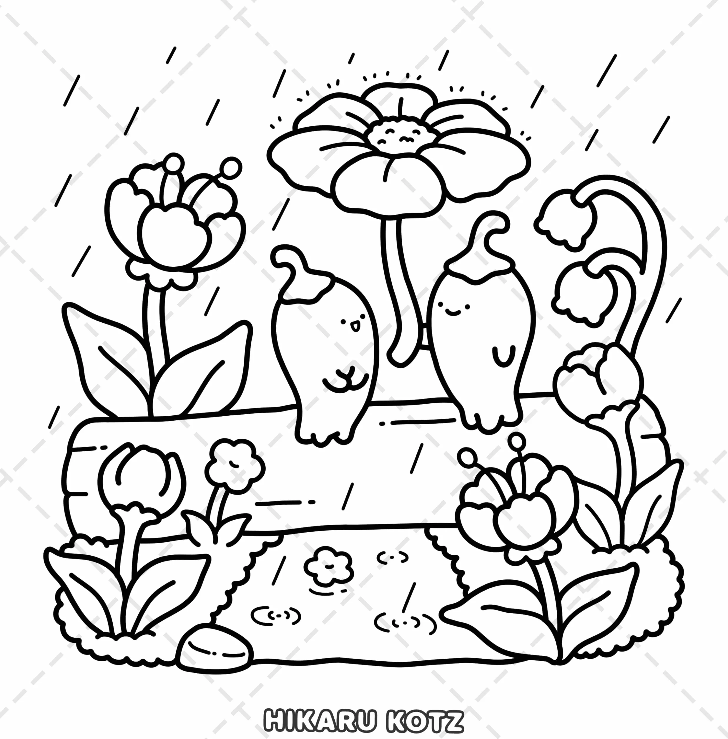Fruits and Vegetables Coloring Book for Adults and Teens