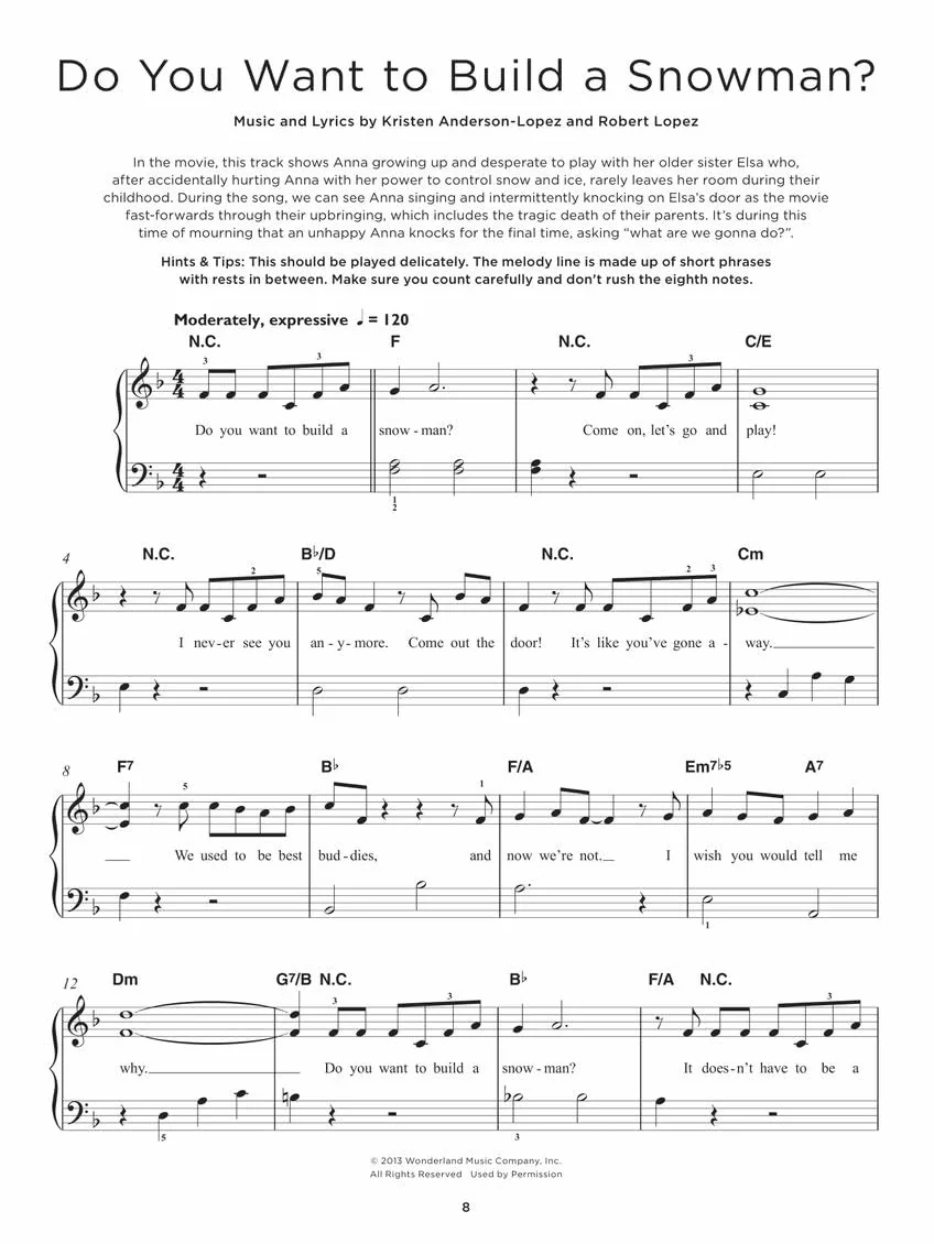 Really Easy Piano: The Frozen Collection - 14 Favorites from Frozen and Frozen 2 with Lyrics: Really Easy Piano - 14 Favorites from Frozen & Frozen 2