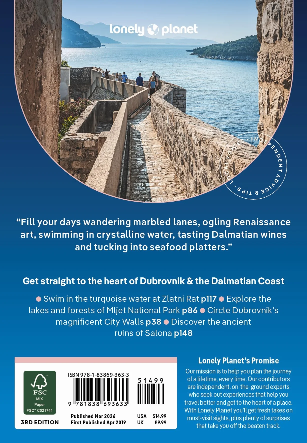 Pocket Dubrovnik & the Dalmatian Coast 3ed -anglais-