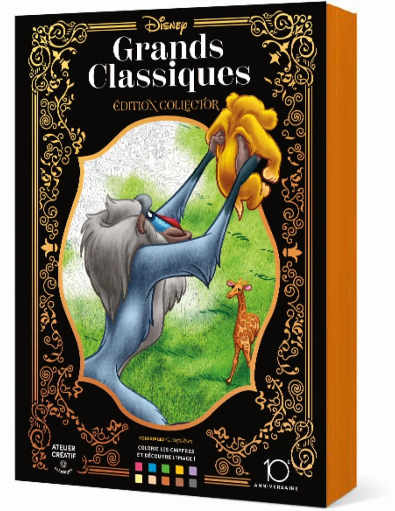 Coloriages mystères Disney - Grands classiques Tome 1 - Collector 10 ans: Colorie les chiffres et découvre l'image