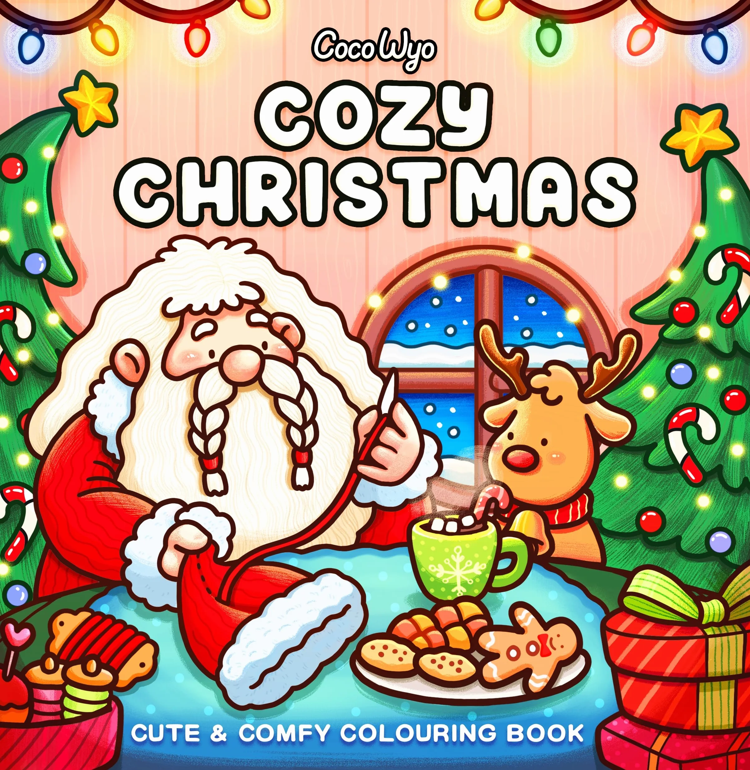 Cozy Christmas: Cute Festive Colouring Book