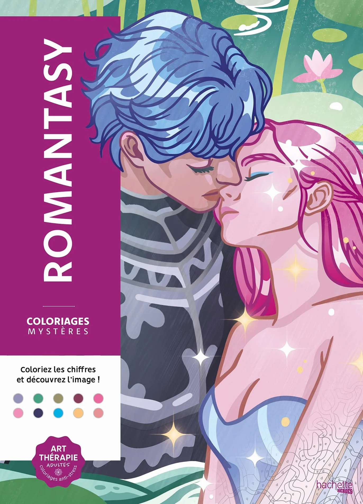 Coloriages mystères Romantasy: Colorie les chiffres et découvre l'image