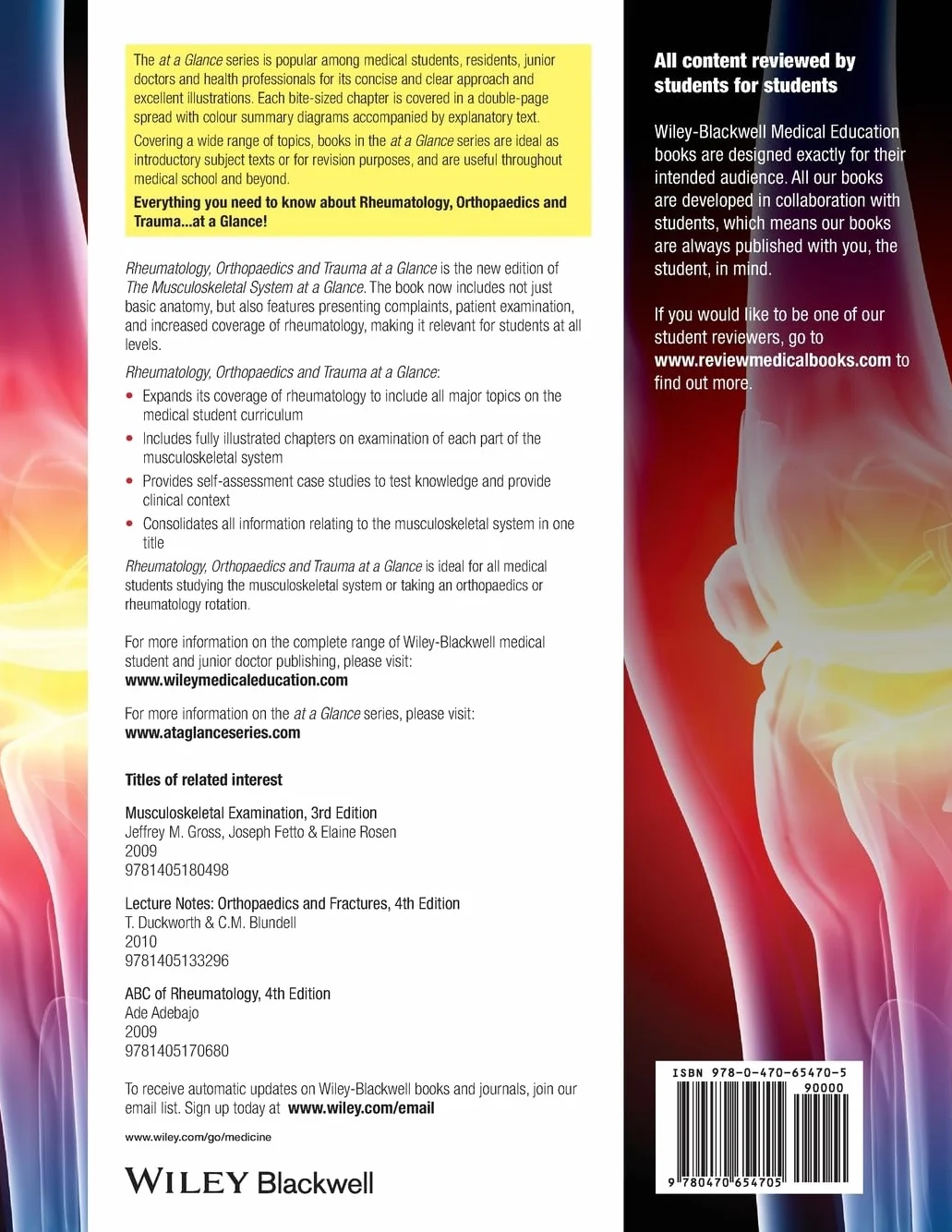 Rheumatology, Orthopaedics and Trauma at a Glance