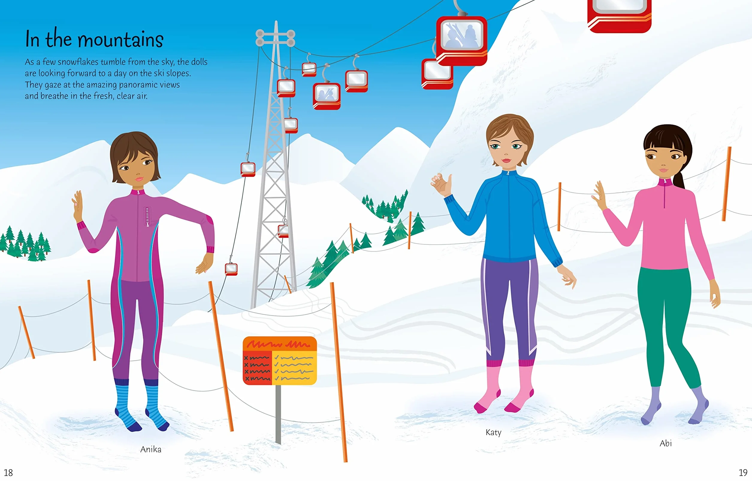 Sticker Dolly Dressing Winter Wonderland