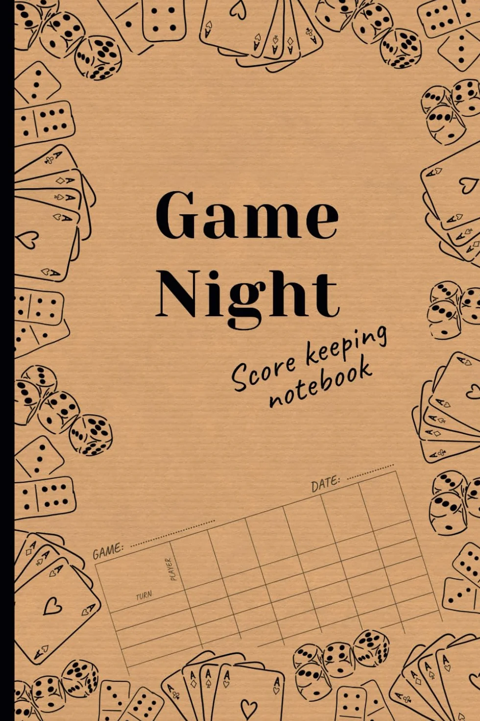 Game Night Score Keeping Notebook: Simple Score Sheets | Travel Size Score Pads | Gaming Log Book For Many Family Games |100 pages 6 x 9 inches