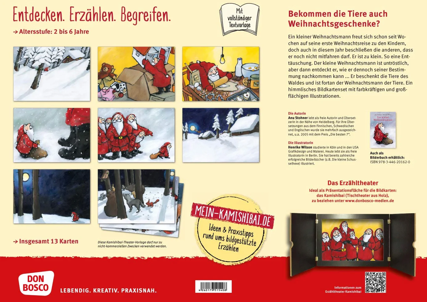 Der kleine Weihnachtsmann. Kamishibai Bildkartenset.: Entdecken - Erzählen - Begreifen: Bilderbuchgeschichten.
