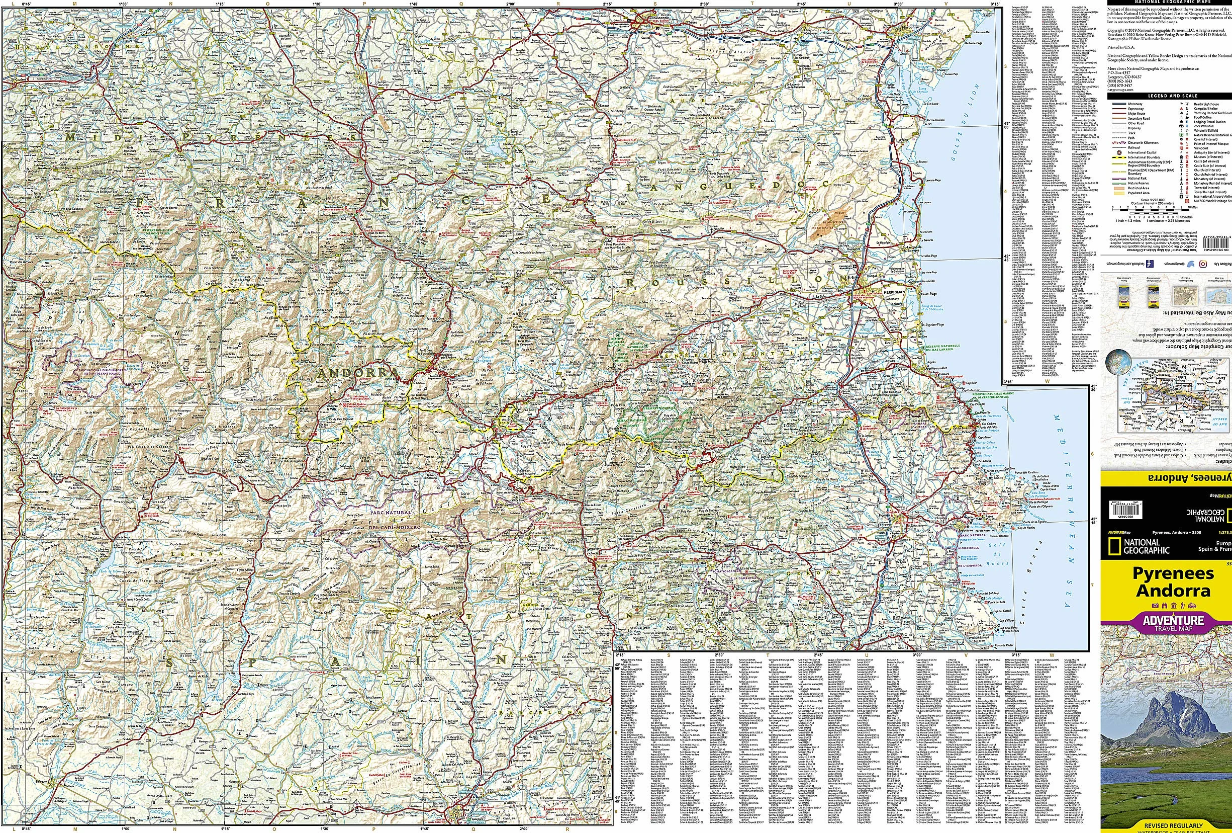 PYRENEES/ANDORRA 1/275.000: Adventure Maps: 3308