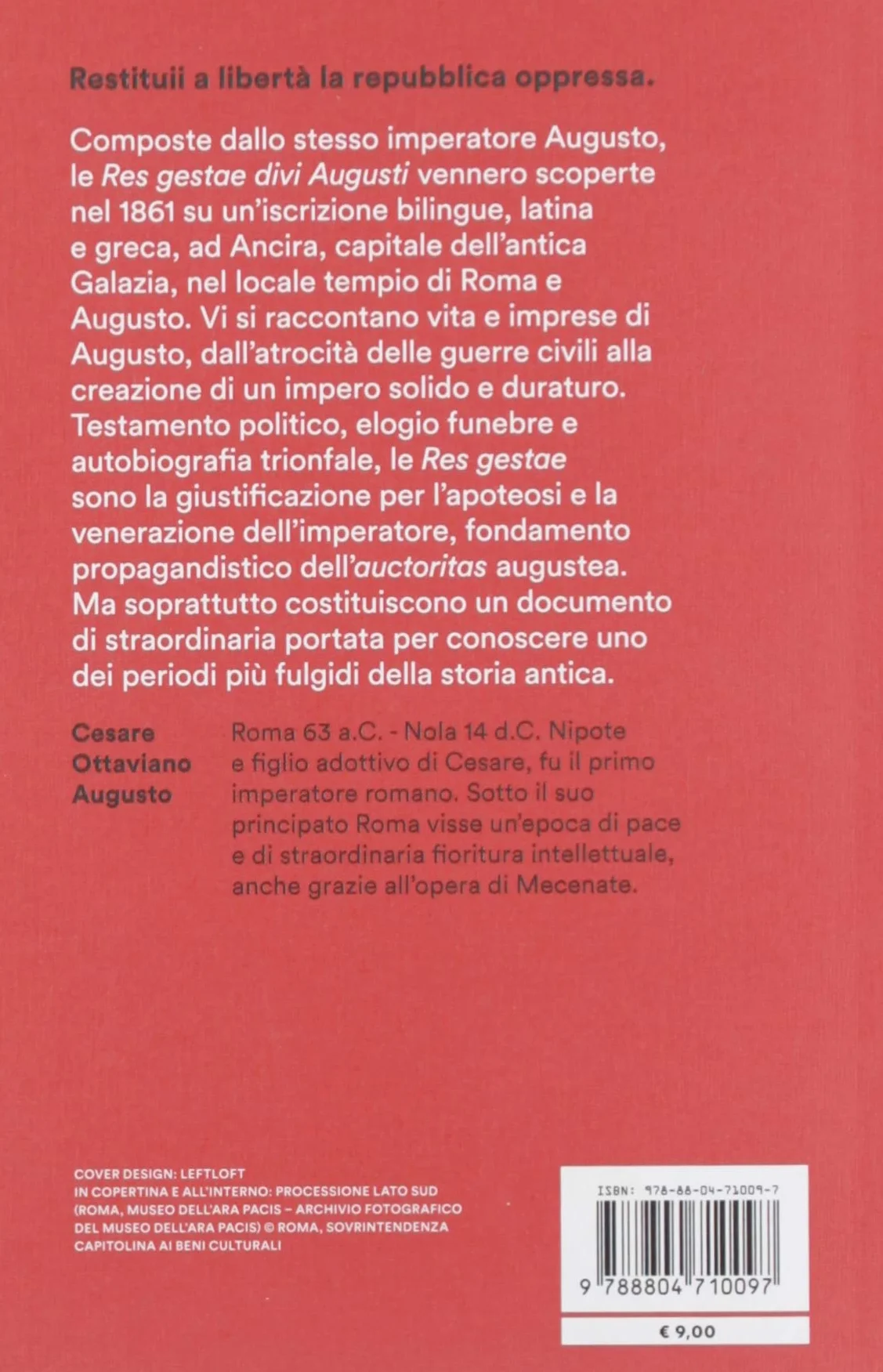 Res gestae. Testo latino a fronte