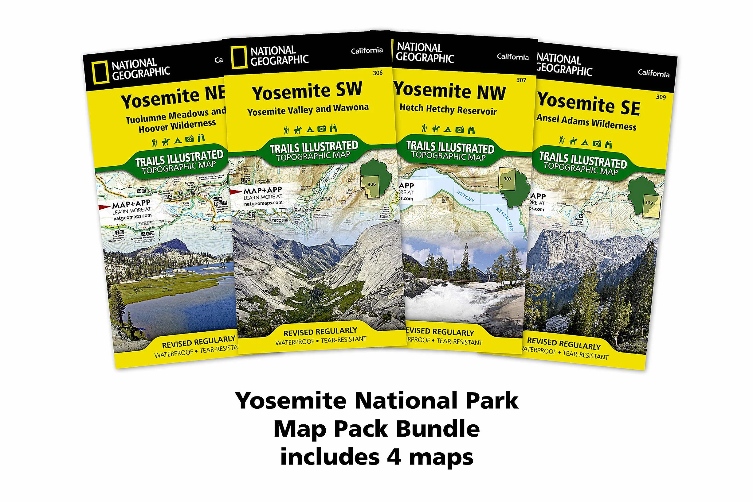 Yosemite National Park (Map Pack): Trails Illustrated Maps