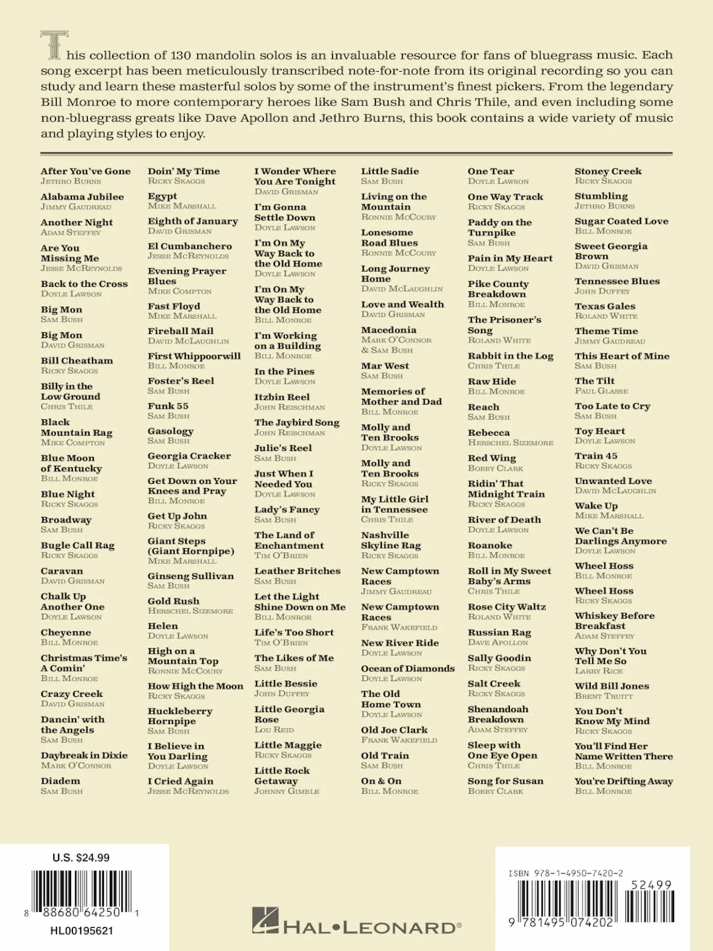 Masters of the Mandolin: 130 of the Greatest Bluegrass and Newgrass Solos