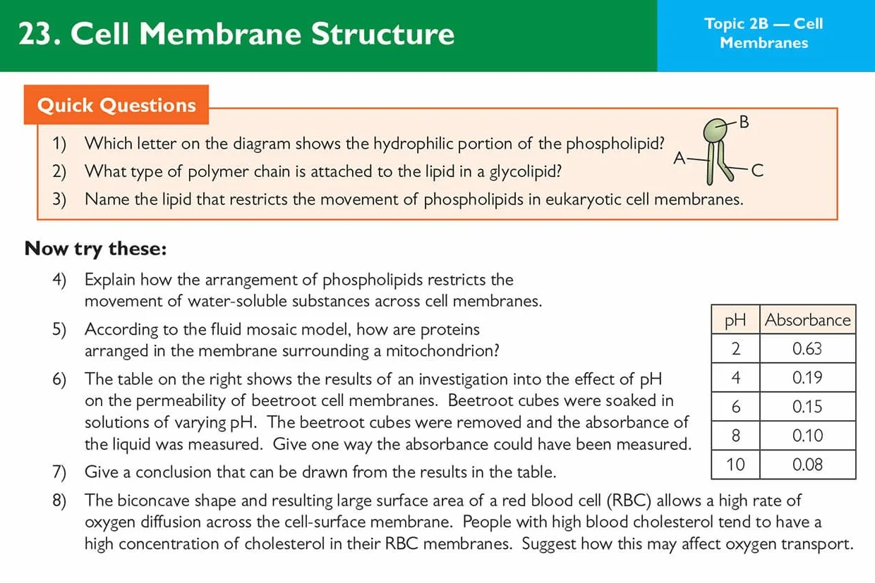 A-Level Biology AQA Revision Question Cards