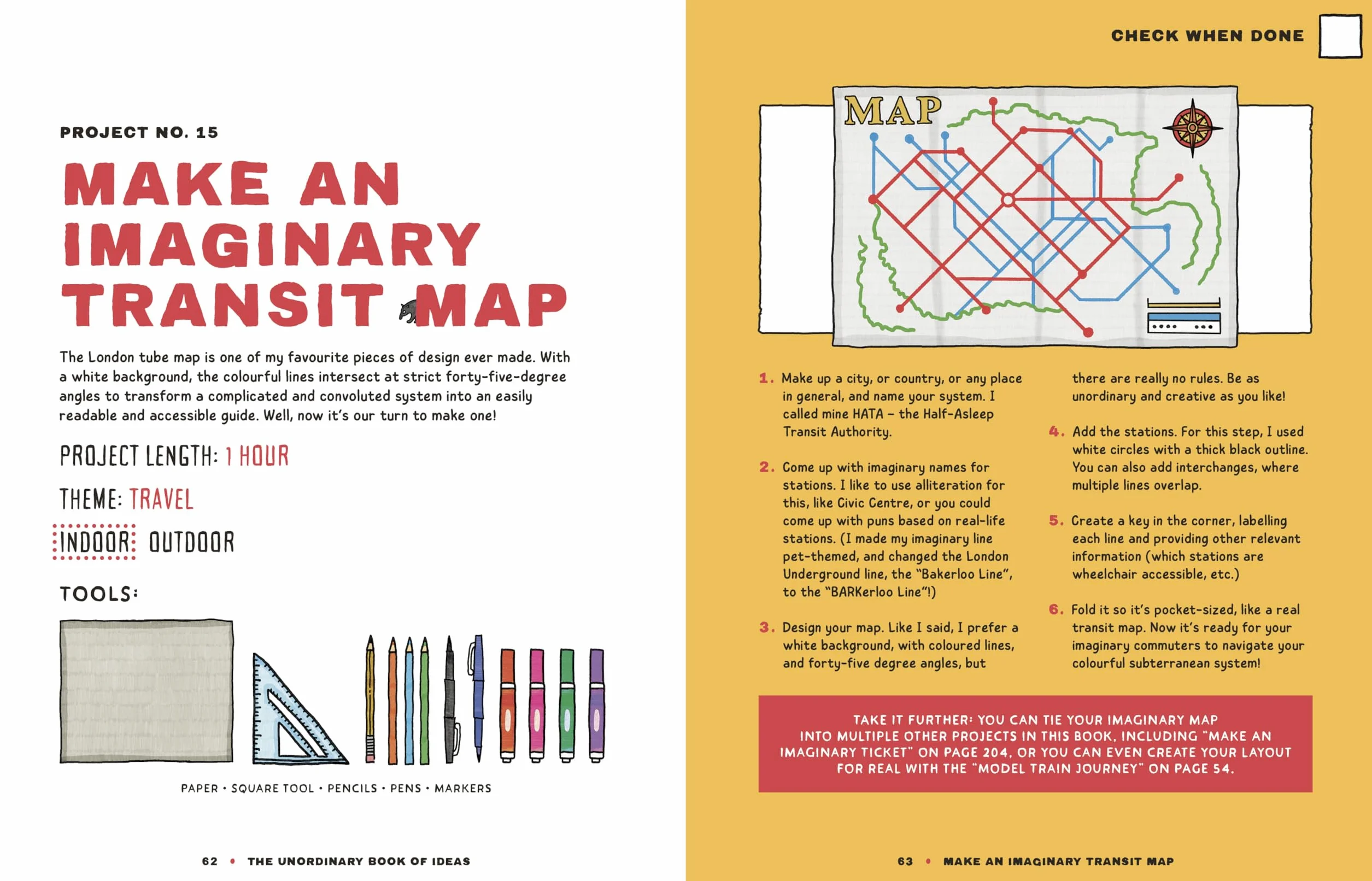 The Unordinary Book of Ideas: Everywhen Projects For Rainy Days