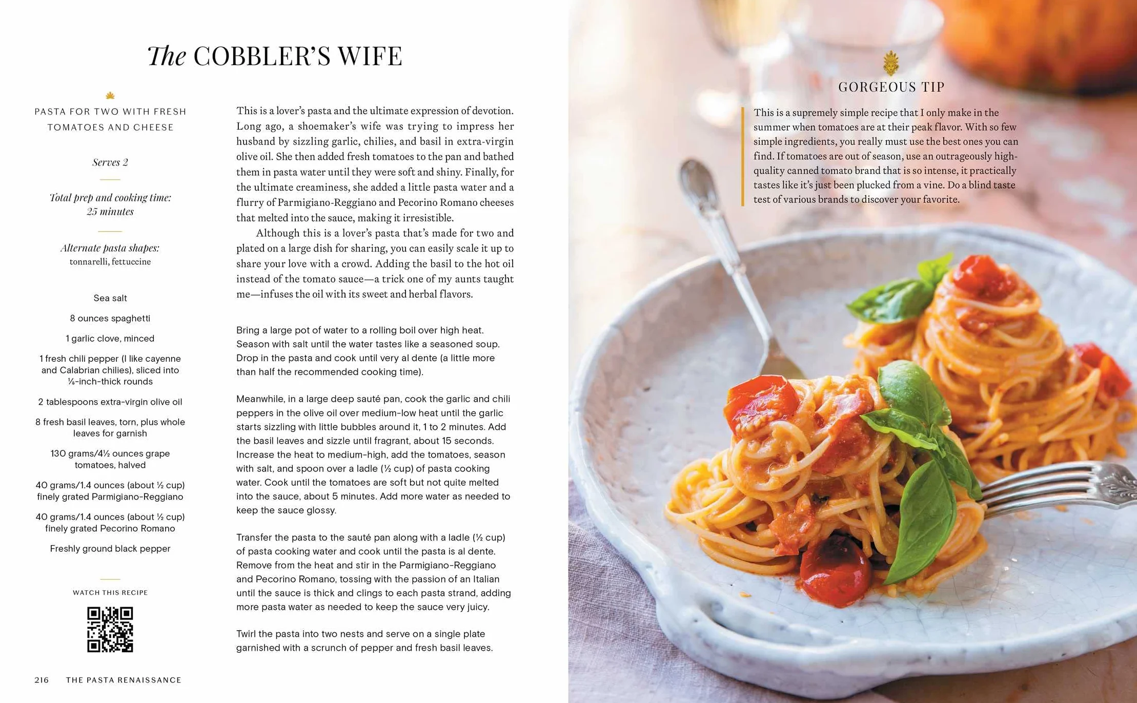 The Pasta Queen: A Just Gorgeous Cookbook: 100+ Recipes and Stories