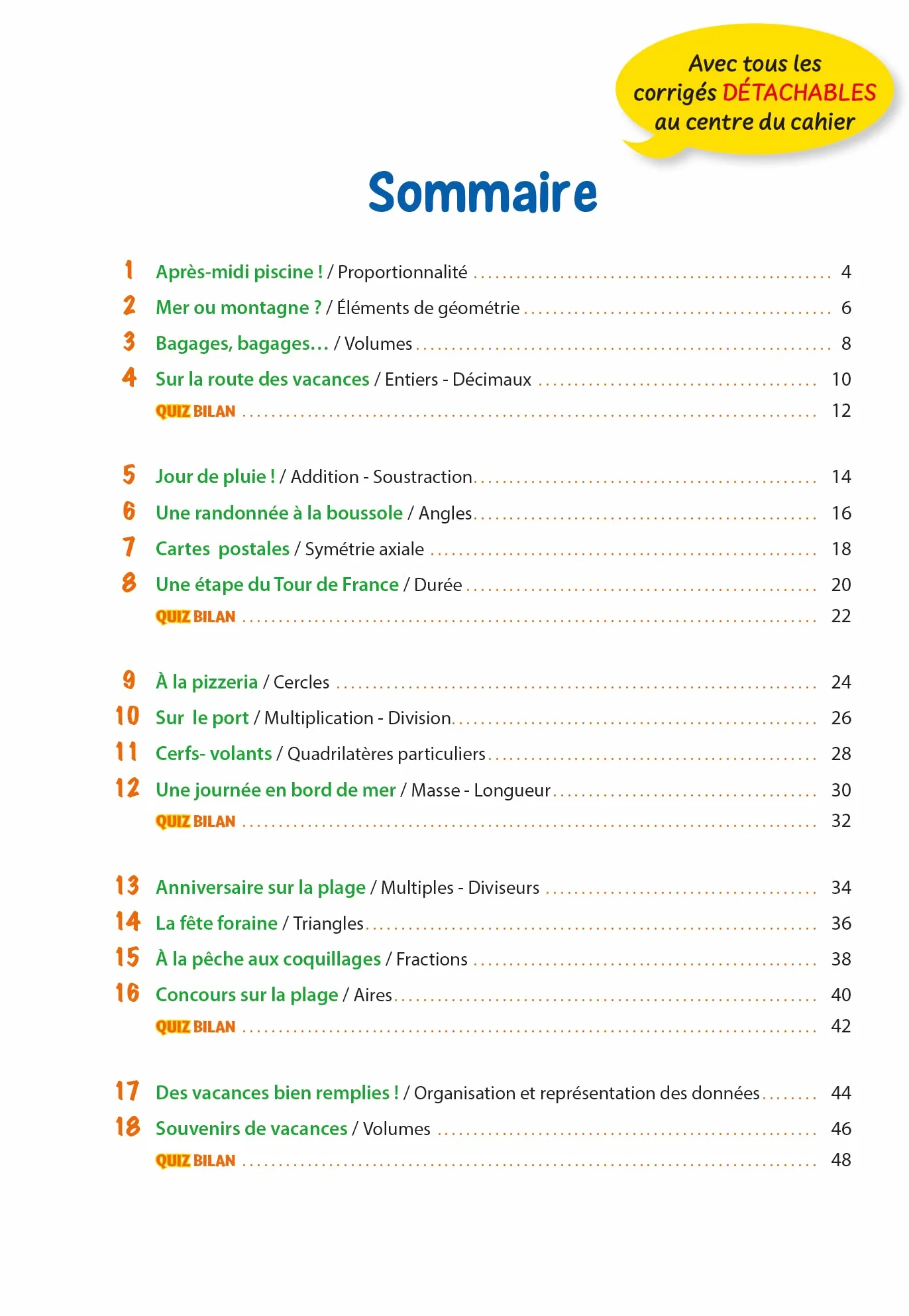 Passeport - Maths - De la 6e à la 5e - Cahier de vacances 2025