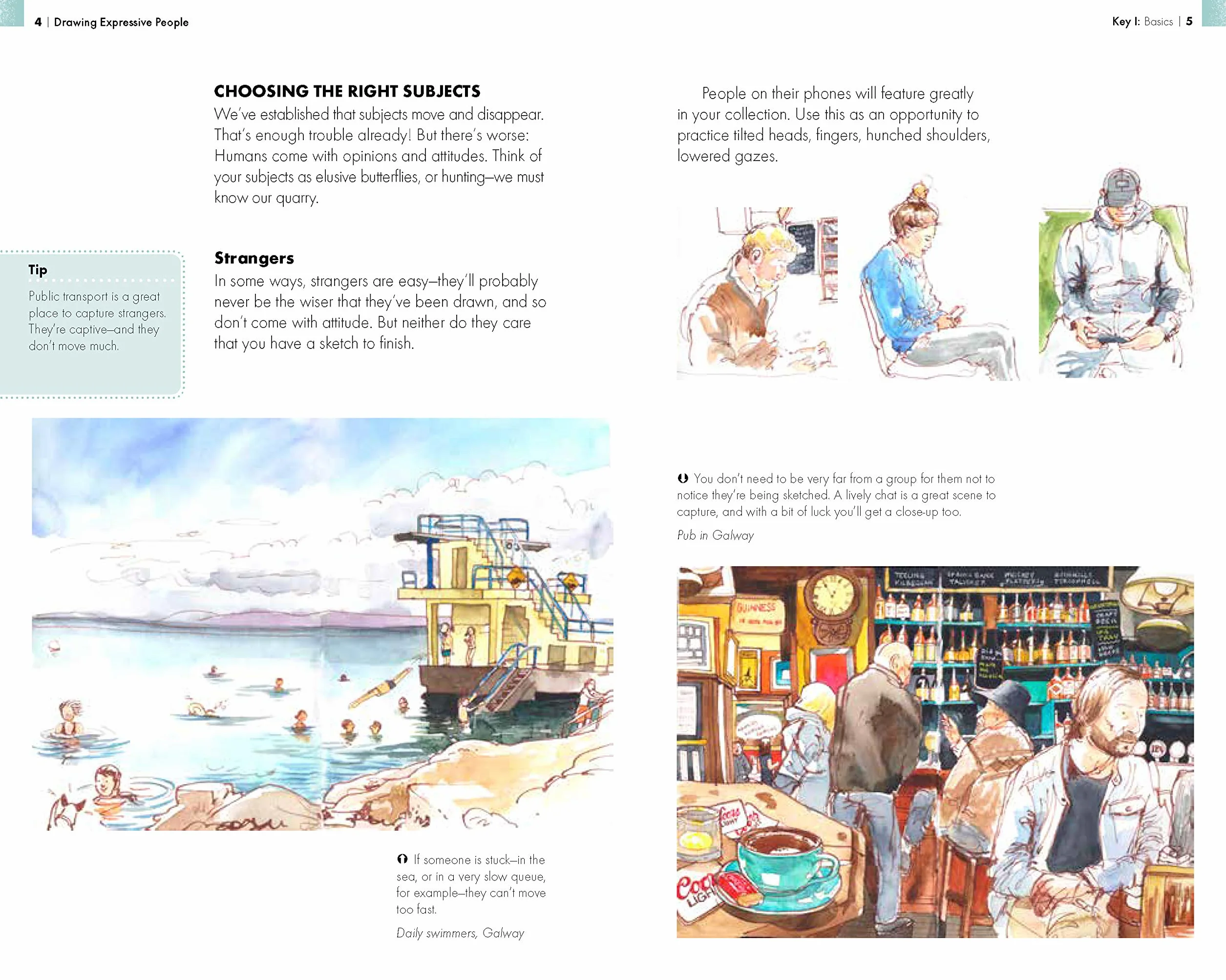 Urban sketching handbook: Drawing ex essential tips & techniques for capturing people on location: 12