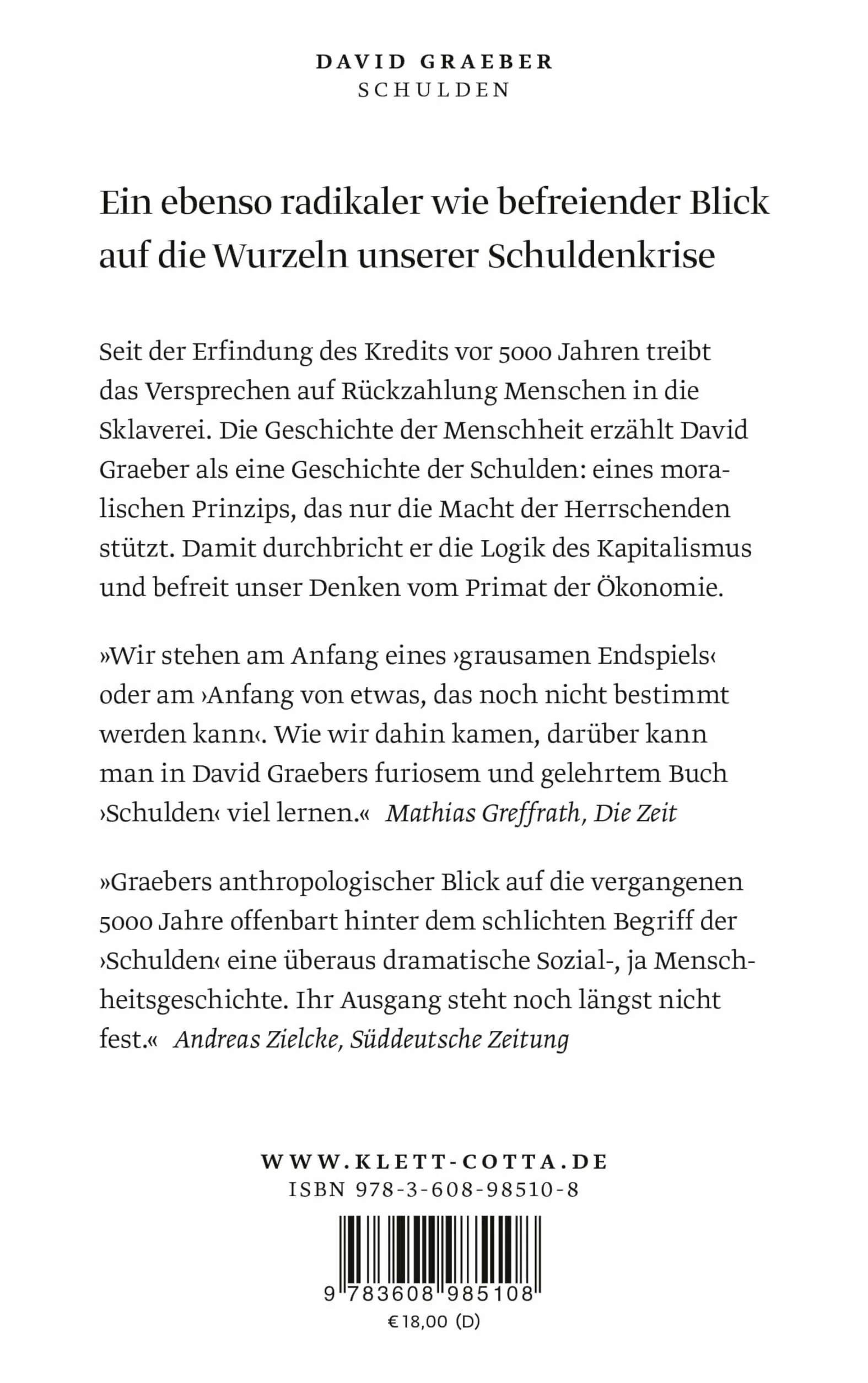 Schulden: Die ersten 5000 Jahre
