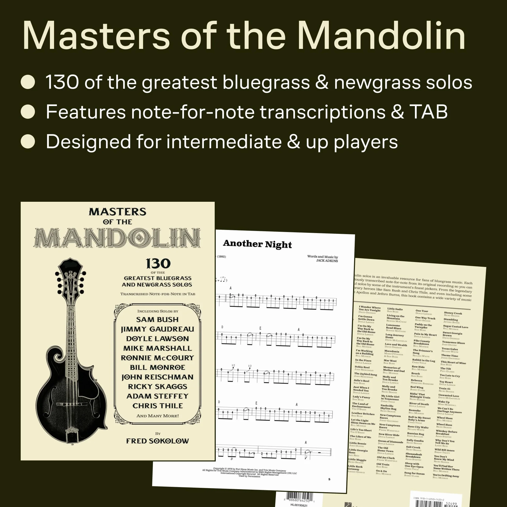 Masters of the Mandolin: 130 of the Greatest Bluegrass and Newgrass Solos