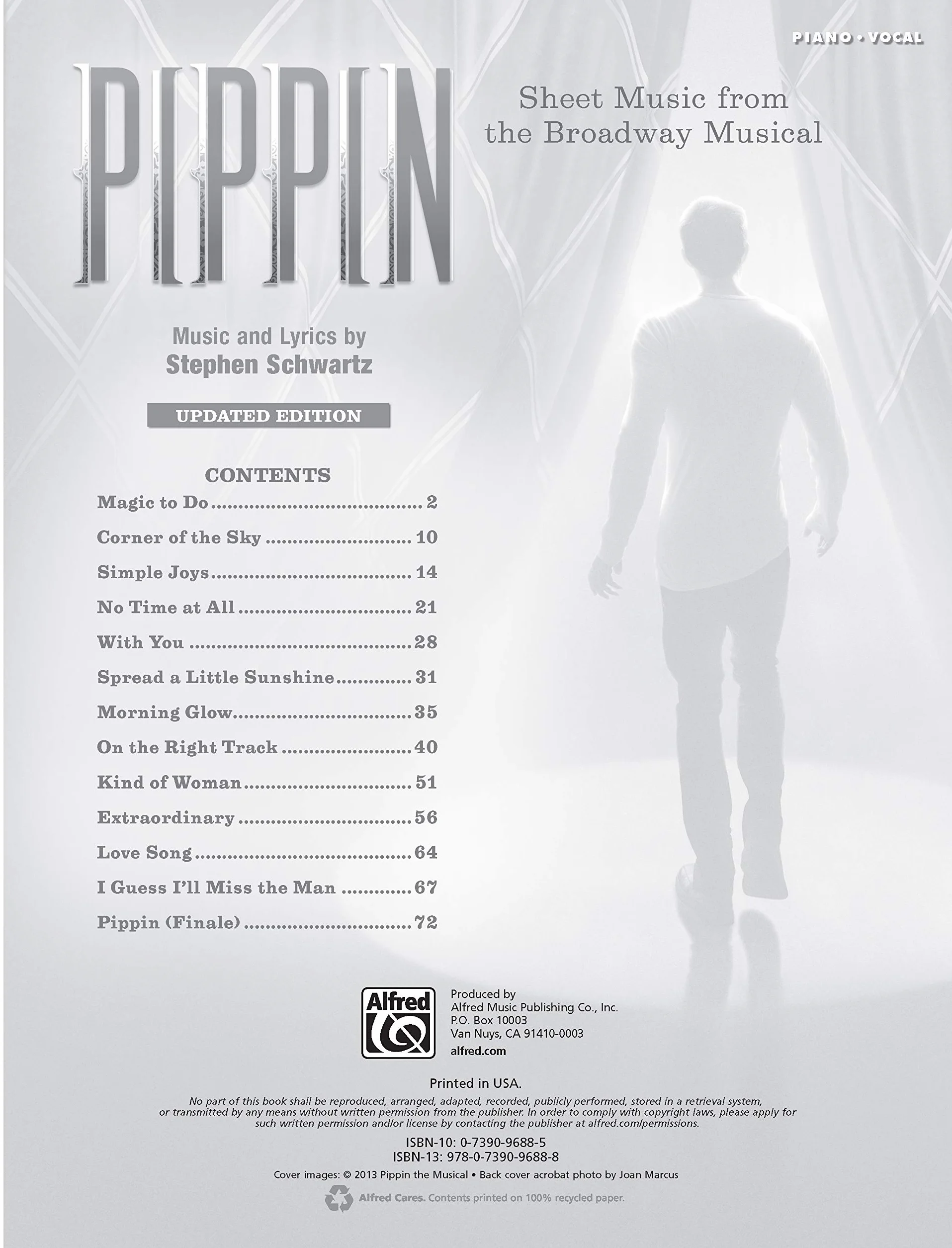 Pippin -- Sheet Music from the Broadway Musical: Piano/Vocal/Chords