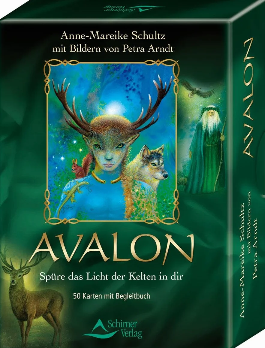 Avalon: Spüre das Licht der Kelten in dir - Kartenset, 50 Karten mit Begleitbuch
