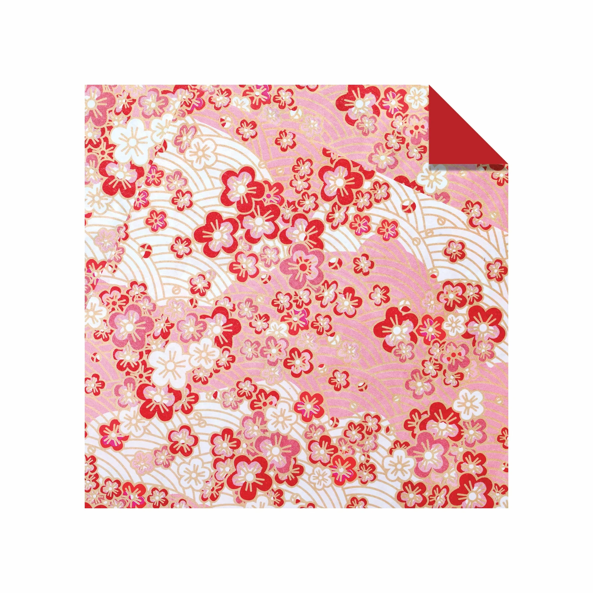Tuttle Origami Paper Cherry Blossoms 200 Sheets 6" (15 cm) 12 Colors Instructions for 8 Projects