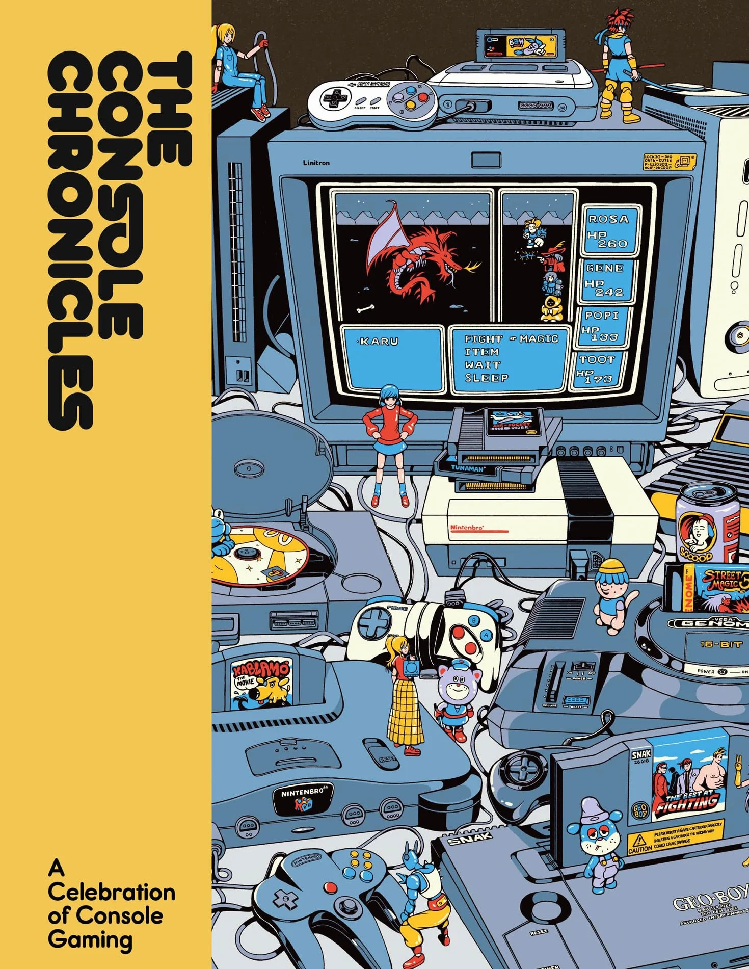 The Console Chronicles: A comprehensive celebration of home consoles and their iconic games from indie journal publisher Lost In Cult – the ultimate visual history of gaming.