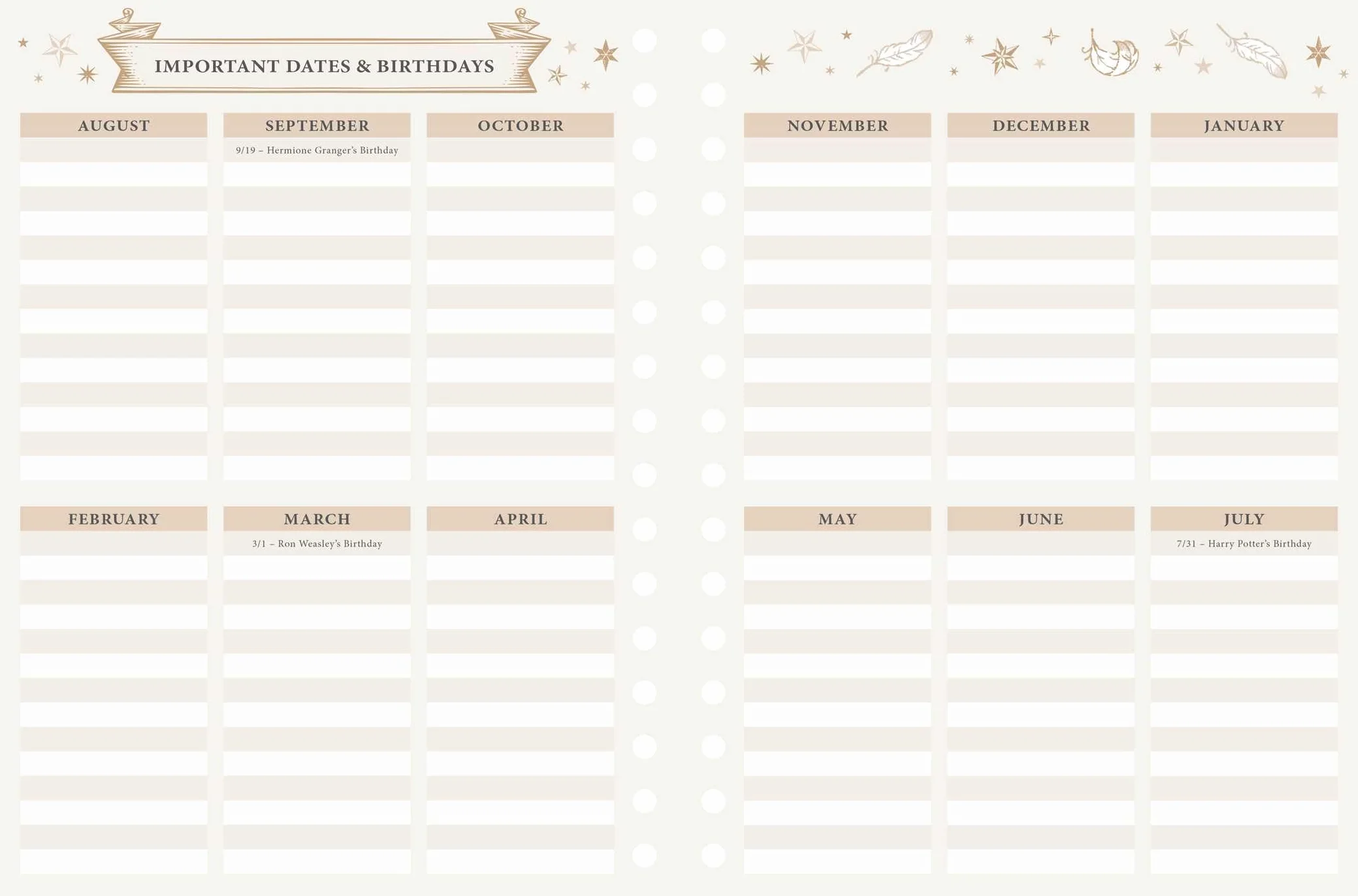 2025-2026 Harry Potter: Hogwarts Student Planner: August - July, 6.5 X 8.25