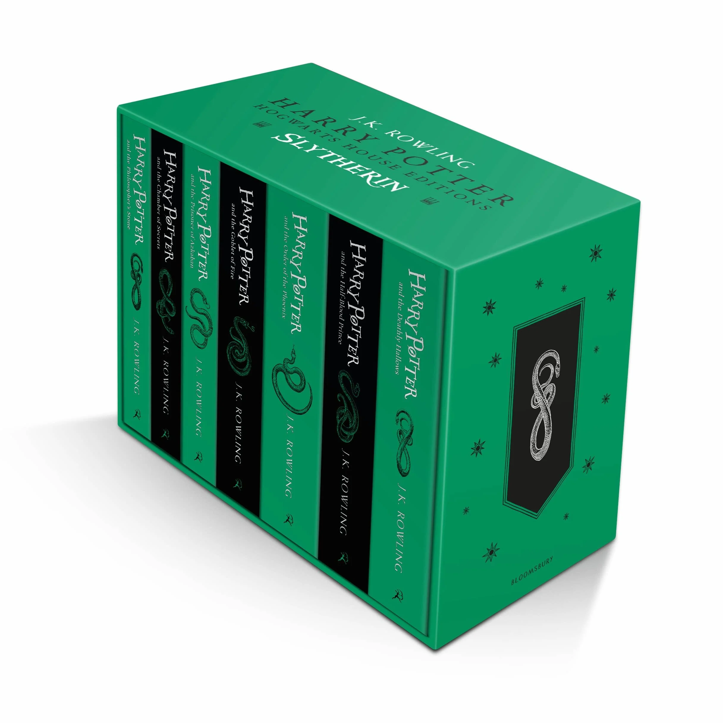 Harry Potter Slytherin House Editions Paperback Box Set: 1-7