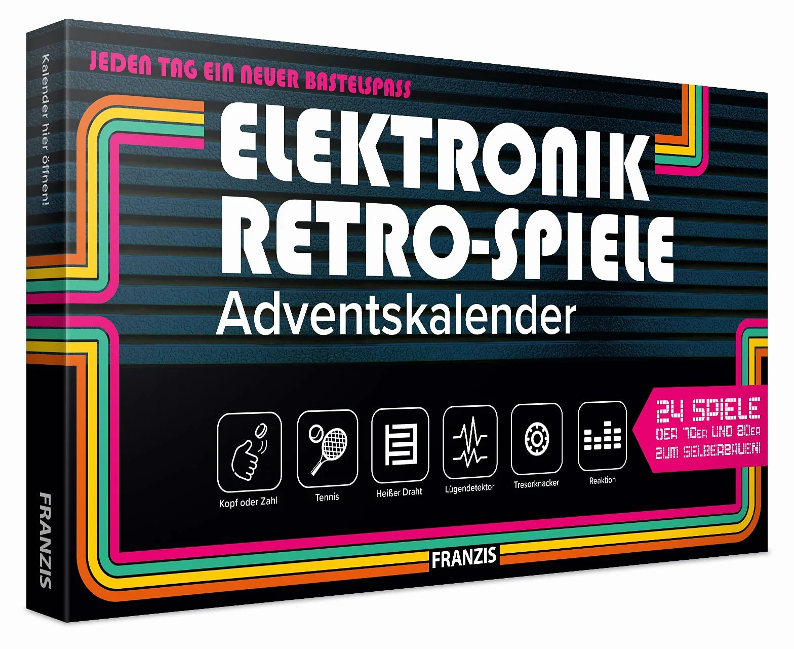 FRANZIS 67150 - Elektronik Retro Spiele Adventskalender