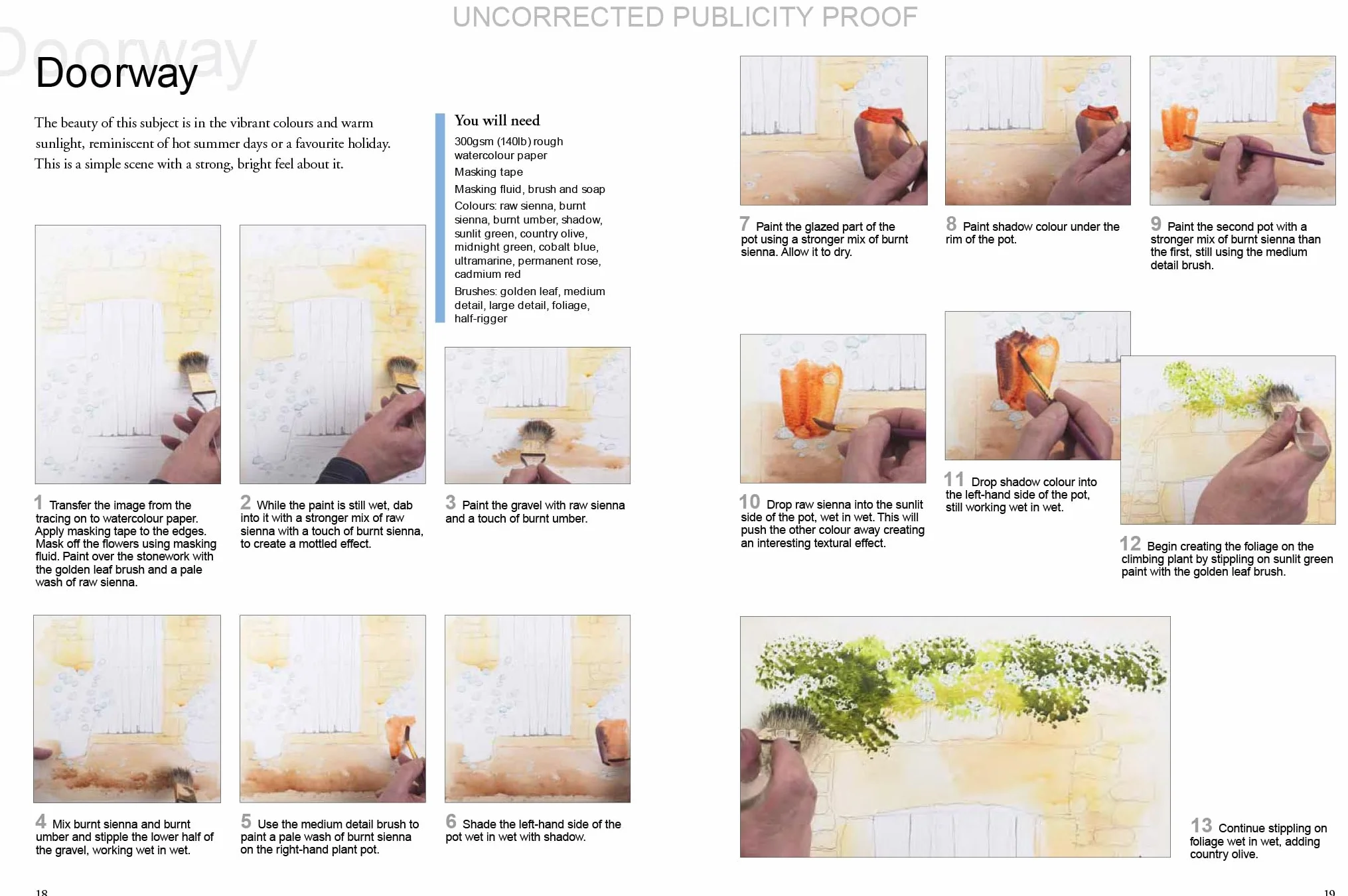 Watercolour Landscapes: Ready to Paint Watercolour Landscapes