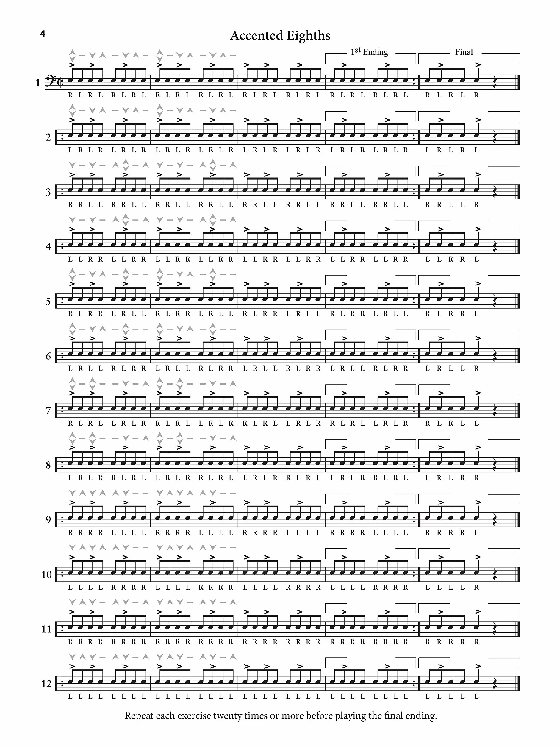 George lawrence stone: accents and rebounds - for the snare drummer (revised & updated)