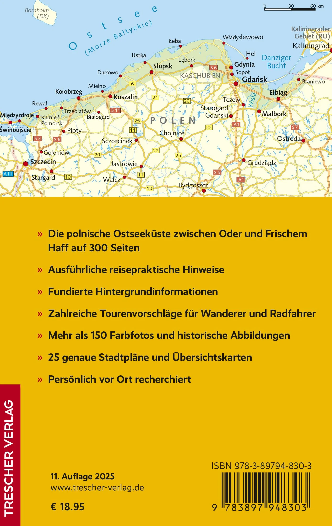 TRESCHER Reiseführer Polnische Ostseeküste: Mit Stettin, Danzig, Kaschubien und Marienburg