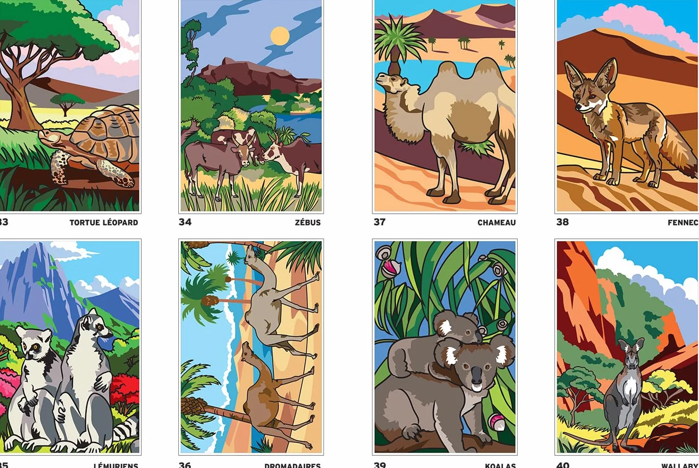 Coloriages mystères Safari: Coloriez les chiffres et découvrez l'image