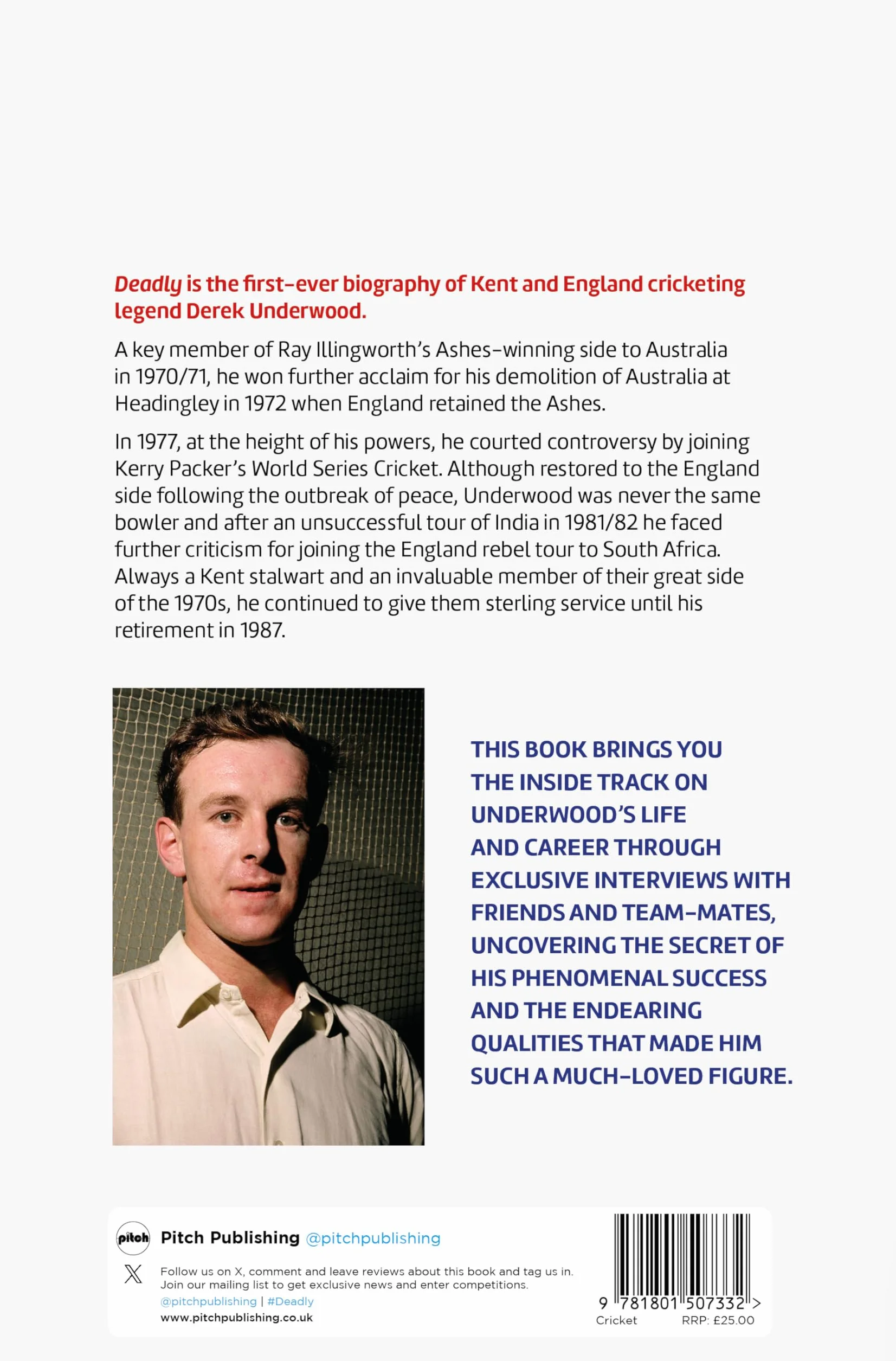 The Life of English International Cricketer Derek Underwood