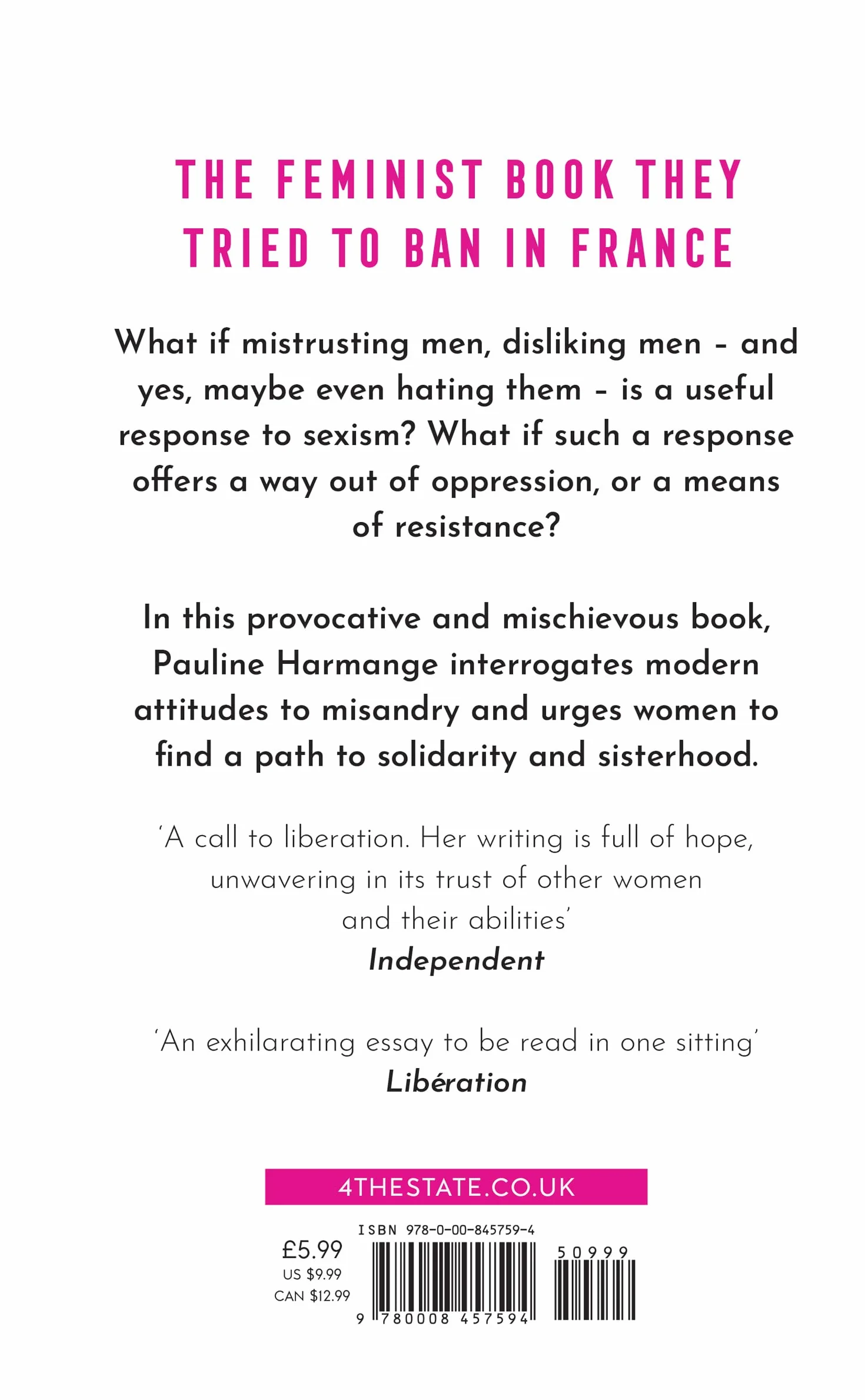 I Hate Men: Feminism, Sexism, Patriarchy Book for Women