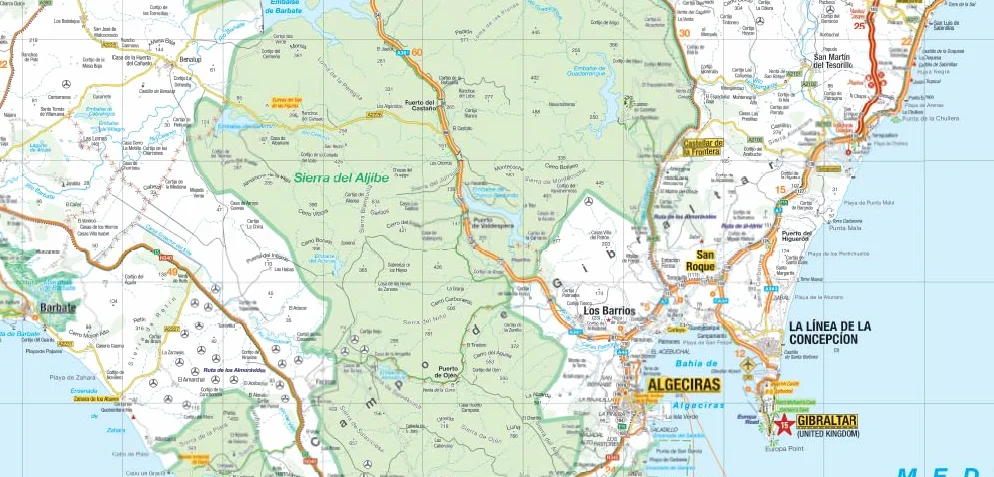 Andalousie, Costa del Sol 1 : 200.000: Sevilla, Cordoba, Granada - Straßenkarte und Autokarte mit sehenswerten Strecken, Highlights und digitaler Erweiterung