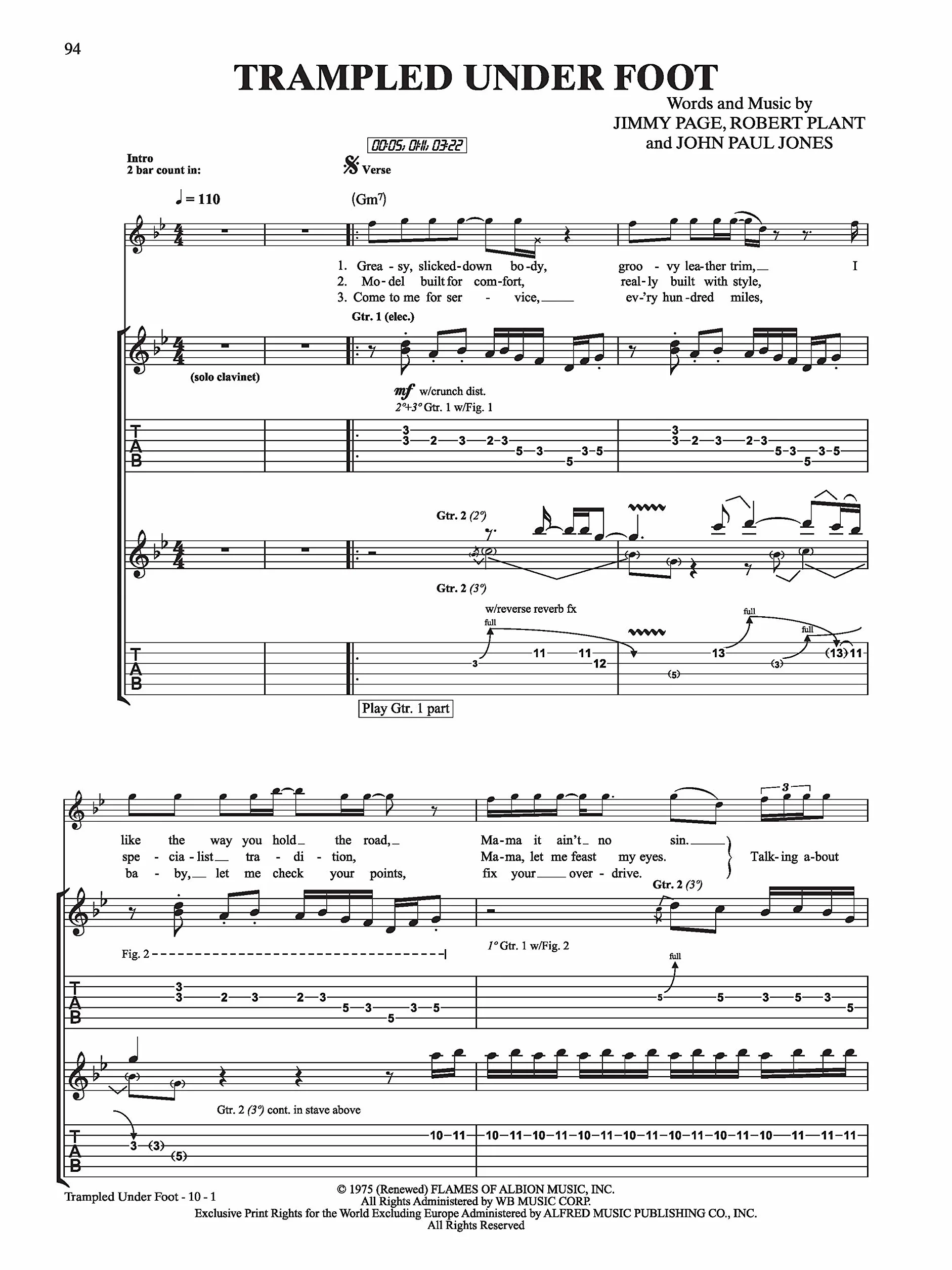 Ultimate Guitar Play-Along Led Zeppelin, Vol 2: Authentic Guitar Tab, Book & CD-ROM: Play Along with 8 Great-Sounding Tracks (incl. Online Code)