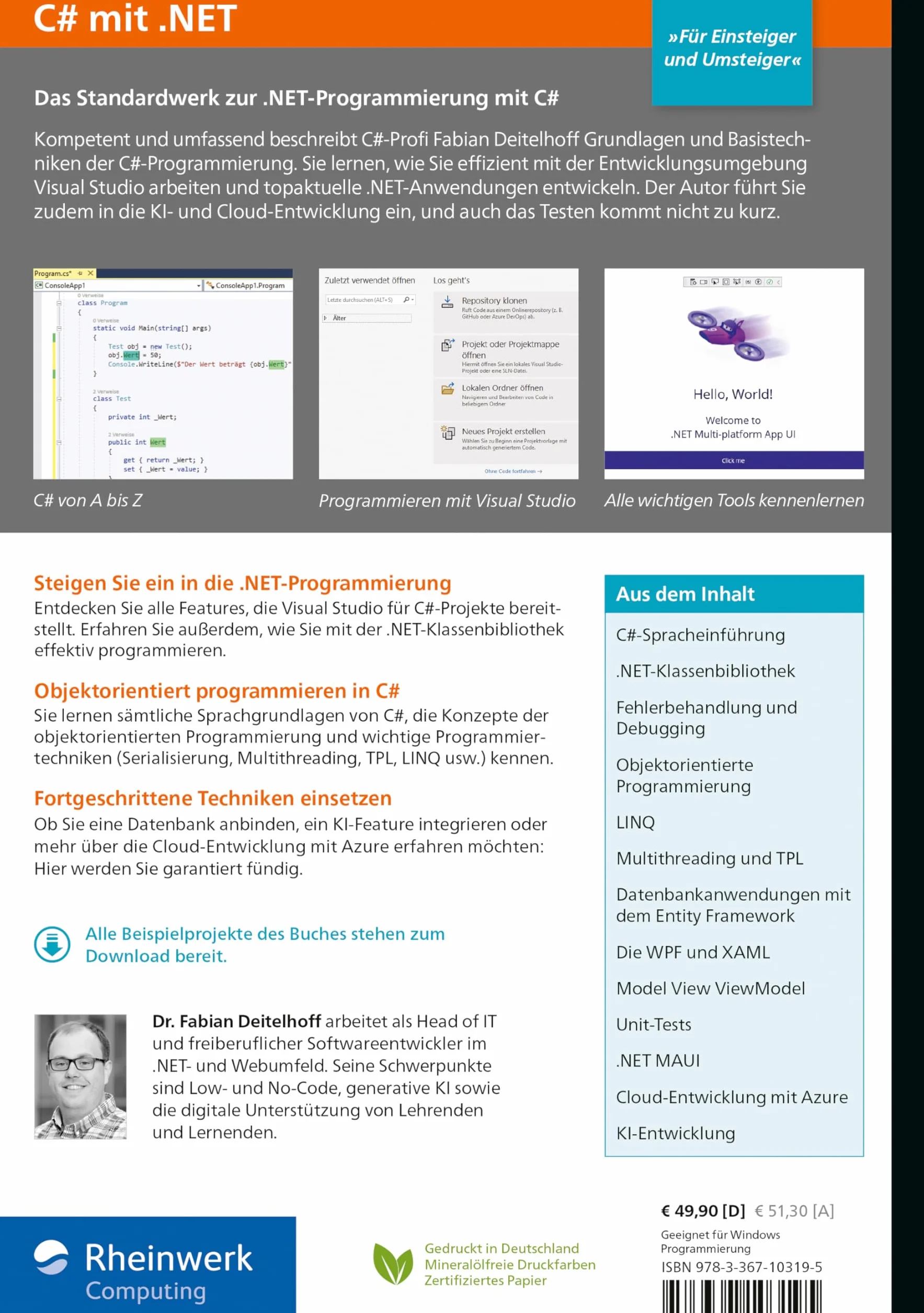 C# mit .NET: Das umfassende Handbuch