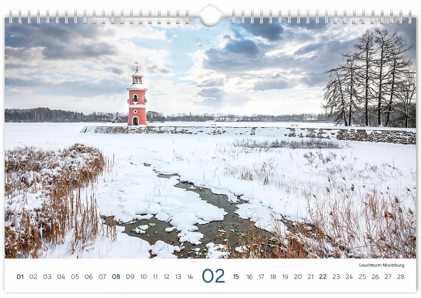 Kalender Sachsen 2026: | 30 x 20 cm | weißes Kalendarium