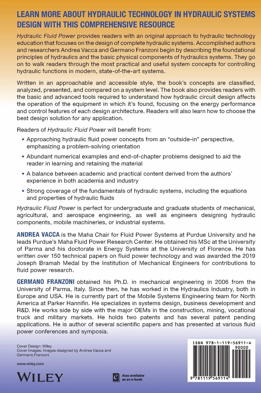 Hydraulic Fluid Power: Fundamentals, Applications, Circuit Design