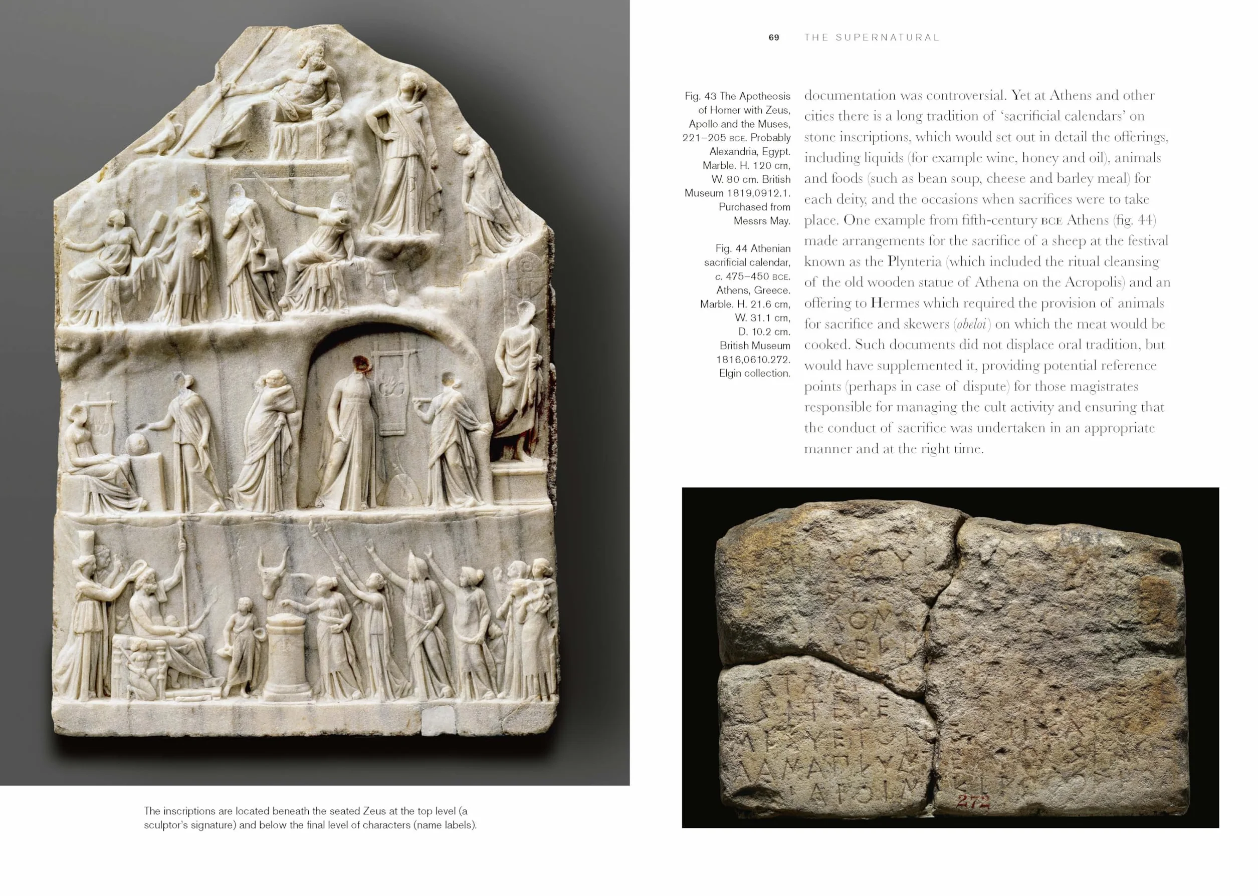 Greek inscriptions /anglais