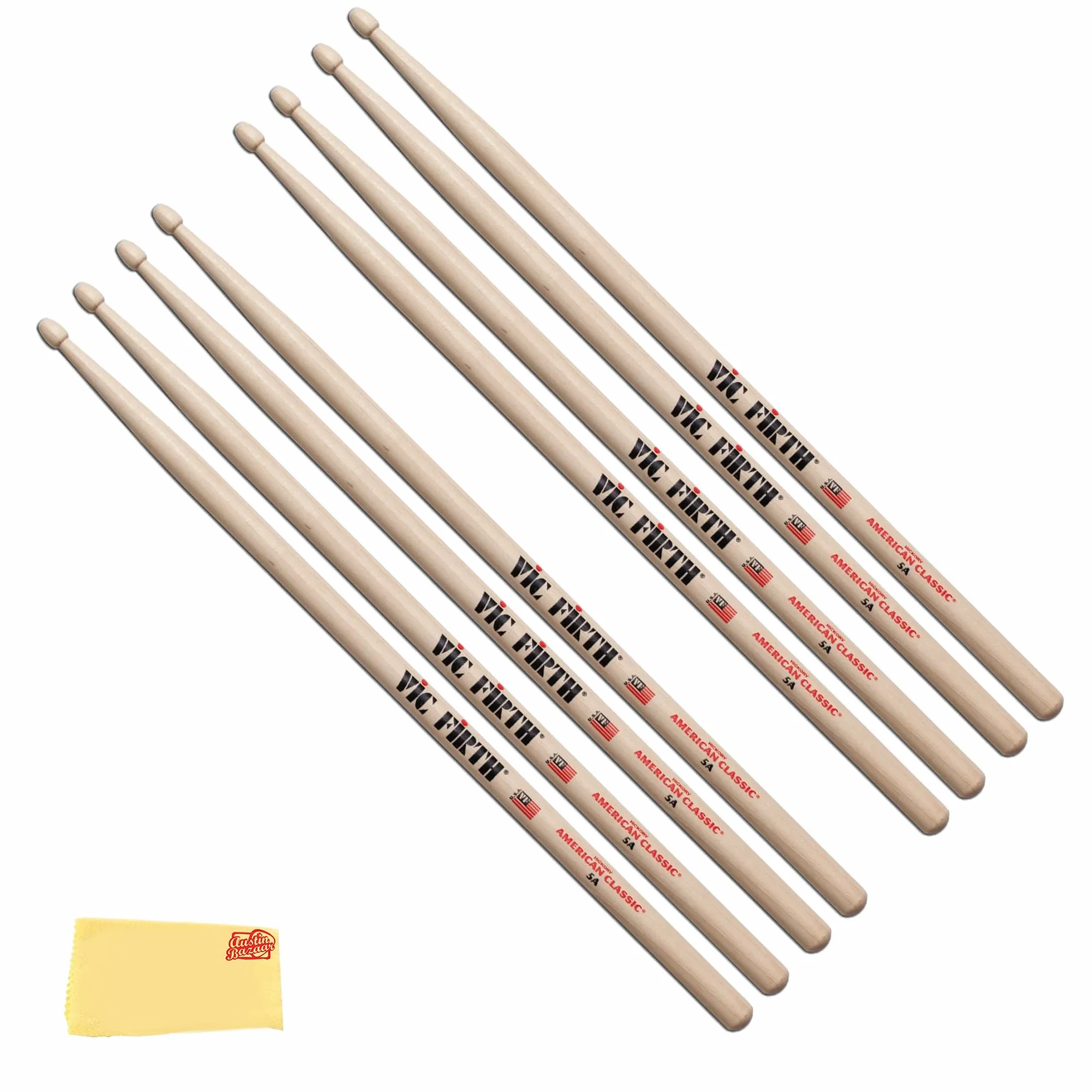 Vic Firth Zestaw pałek perkusyjnych American Classic 5A z drewnianą główką 4 za 3