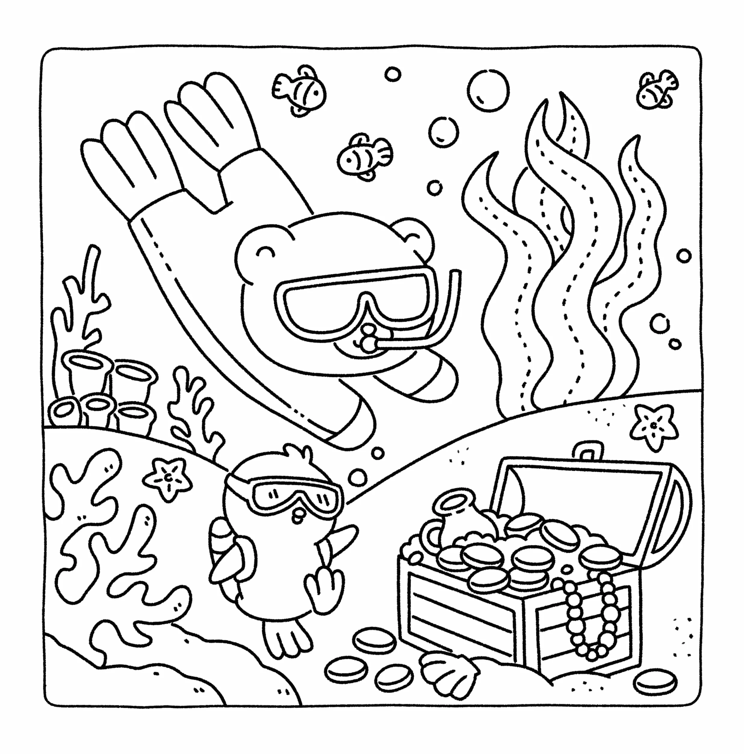 Gummy & Pecky: Super Cute Coloring Book for Adults and Teens about Besties and Their Heartwarming Adventures