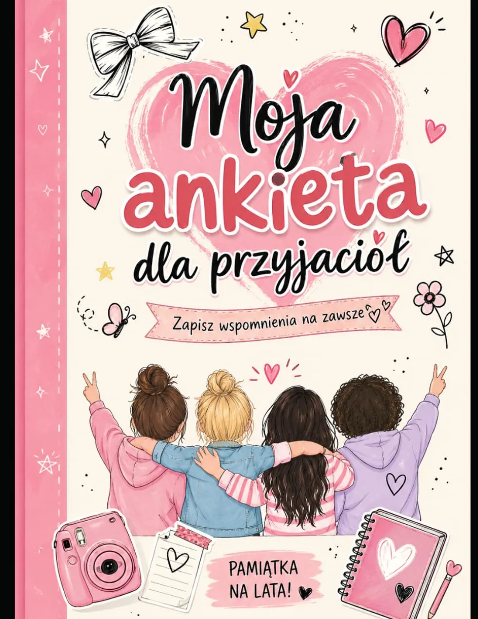 Pamiątkowa książka dla dzieci 9–14 lat Zabawa, wspomnienia, sekrety i rysunki