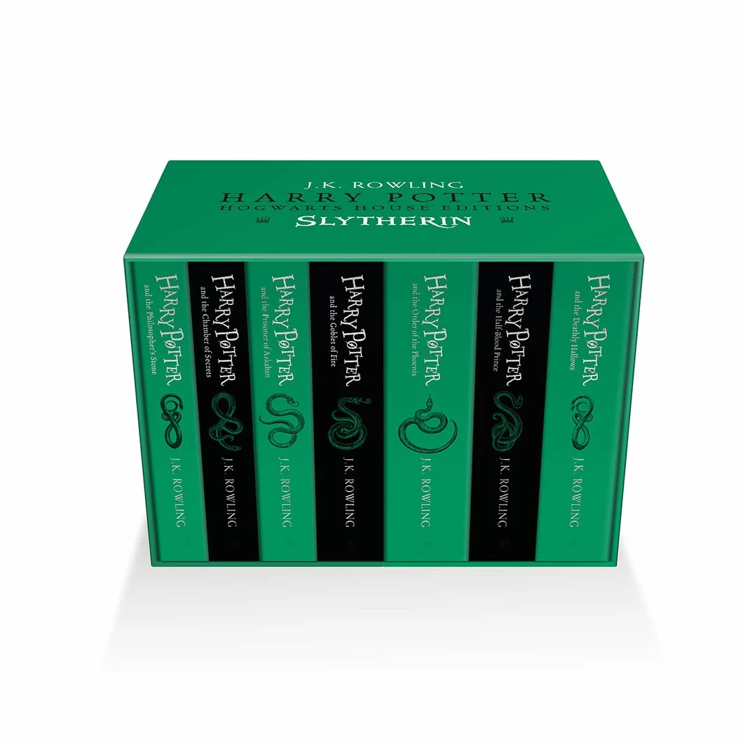 Harry Potter Slytherin House Editions Paperback Box Set: 1-7