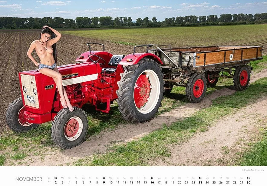 Jungbauernträume Kalender 2025: Landlust von ihrer schönsten Seite - Akt-Fotografie der Spitzenklasse Wandkalender Erotik Traktoren Schlepper