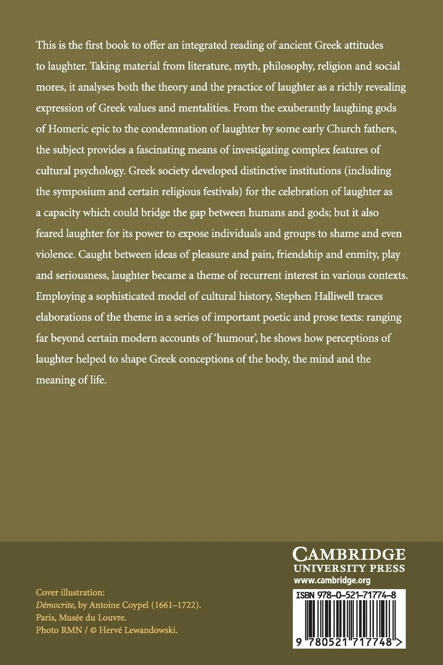 Greek Laughter: A Study of Cultural Psychology from Homer to Early Christianity